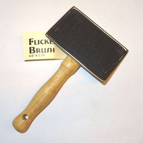 Spazzola per cardare  cm 11,2 x 7/ flicker brush 4,5" x 2,75"