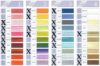 Jolly/kit 3 matasse da gr 25 perle' cotone tinta unita dmc 115ea n°5 colore 927 verde acqua - immagine 2