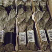 Jolly/kit 3 matasse n°5/gr 25 perle' tinta unita dmc 115ea  azzurro 794-799 e salvia 524