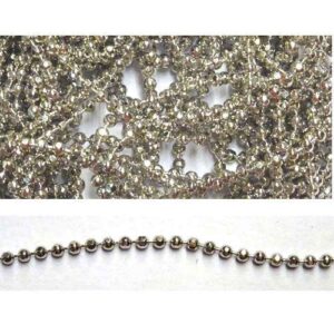Catena alluminio maglia doppia ovale mm 24x17 oro satinato, vendita a multipli di 50 cm
