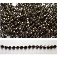 Catena a pallina sfaccettata, maglia mm 2,4 canna di fucile, vendita a multipli di 50 cm