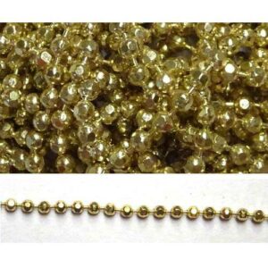 Catena alluminio maglia doppia ovale mm 24x17 oro satinato, vendita a multipli di 50 cm