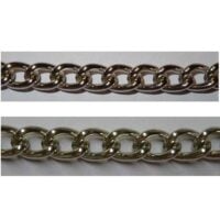 Catena alluminio grumette 300  mm 16x11 argento,  vendita a multipli di 50 cm