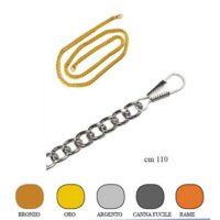 Catenella per borsetta mm 0,5 cm 110  canna di fucile e bronzo
