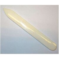 Spatolina in osso,  per cartonaggio e per lucidare il ricamo in bianco  cm 16,2 x 2