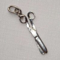 Charme in argento 925 ciondolo "forbici carta" cm 2,6 x 1,0 by roberta dazzini