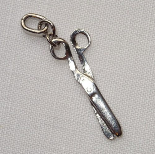 Charme in argento 925 ciondolo "forbici carta" cm 2,6 x 1,0 by roberta dazzini