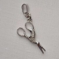 Charme in argento 925 ciondolo "forbici cigno " cm 2,6 x 1,3 by roberta dazzini