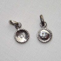 Charme in argento 925 ciondolo "bottone" cm 0,9 by roberta dazzini