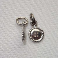 Charme in argento 925 ciondolo "bottone" cm 0,9 by roberta dazzini