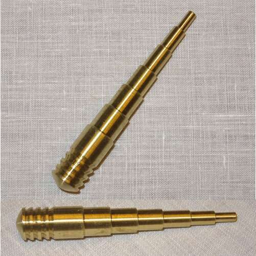 Scaletta per hedebo t&d, in ottone da mm 3,5 a mm 12,5, tornito a mano made in italy