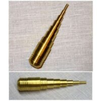 Scaletta per hedebo t&d, in ottone da mm 3 a mm 15,5, tornito a mano made in italy