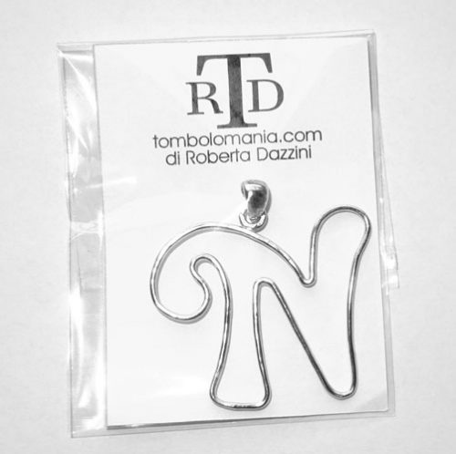 LETTERA "N" STRUTTURA IN ARGENTO 925 BY Roberta Dazzini