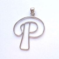 Lettera "p" struttura in argento 925  by roberta dazzini