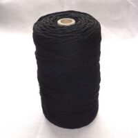 Cotone macrame' mm 2,5/ mt 260,  nero 100% cotone