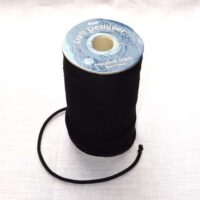 Cordino nero opaco 3mm/ 32 ply-gr200/mt 48, 100% poliestere
