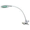 Lampada con pinza e lente d'ingrandimento 5x luce led