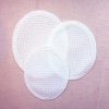 Inserto ovale in tela aida cm 17 x 14 bianco