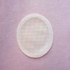 Inserto ovale in tela aida cm 17 x 14 ecru' - immagine 2