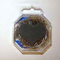 Spilli in acciaio al carbonio  mm 0,50 x 30  gr 50 con cuore puntaspilli