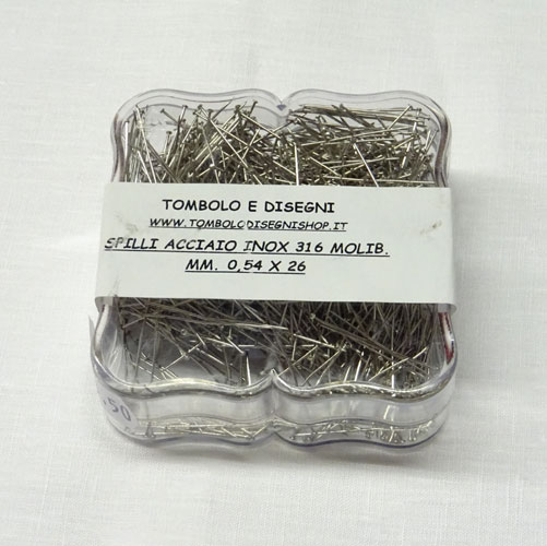 Spi4a Spilli inox 316 molibdeno 0,54 x 26 – gr 50 – Tombolo & Disegni