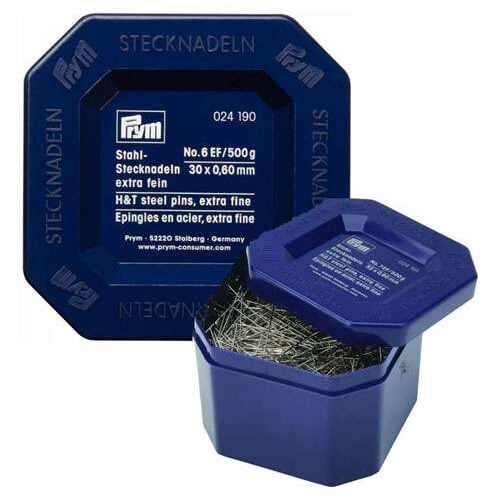 Prym 024192 spilli acciaio extra fini n°8/ mm 34 x 0,60