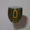 Calamita con spillone in legno multicolor 8° "tombolo e disegni" - immagine 3