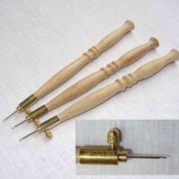 Uncinetto luneville varie misure  70-80-100 ( supporto+1 uncinetto) tombolo e disegni, made in italy