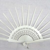 Struttura ventaglio traforato bianco deco cm 43
