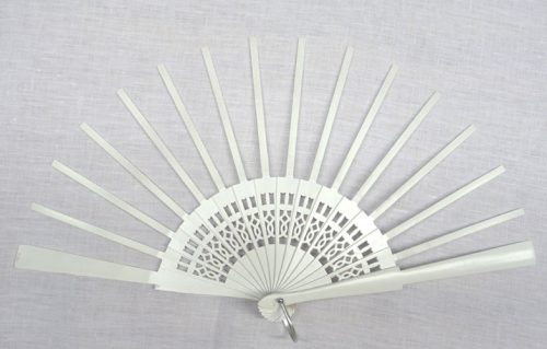 Struttura ventaglio traforato bianco deco cm 43