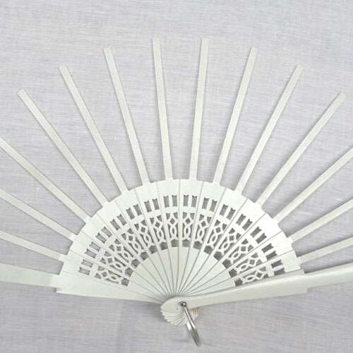 Struttura ventaglio traforato bianco deco cm 43