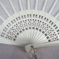 Struttura ventaglio traforato bianco deco cm 43