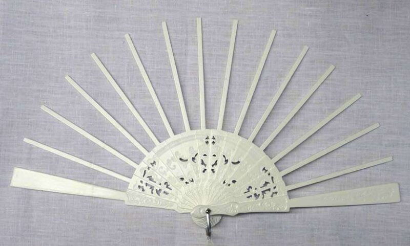 Struttura ventaglio legno bianco cm 43