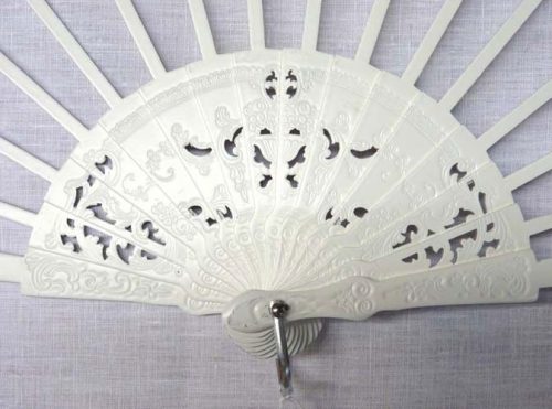 Struttura ventaglio legno bianco cm 43 - immagine 3