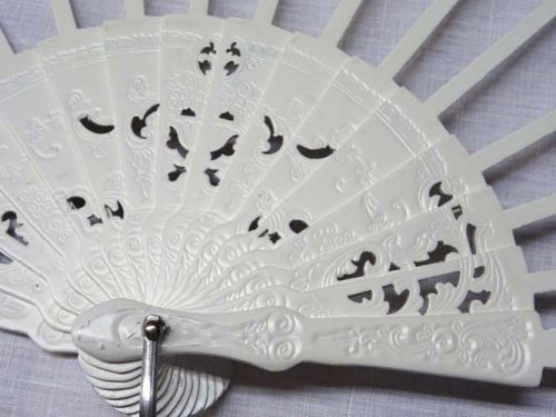 Struttura ventaglio legno bianco cm 43 - immagine 4