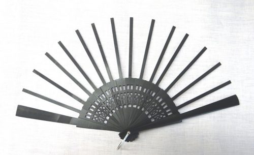 Struttura ventaglio traforato nero cm 42,5