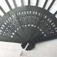 Struttura ventaglio traforato nero cm 42,5