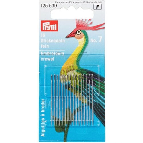 Aghi prym embroidery crewel con cruna lunga n° 5-7-9