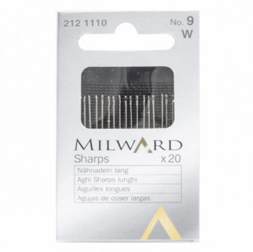 Aghi milward sharps cruna tonda n° 1-2-3-5-7-8-9-10-11-12