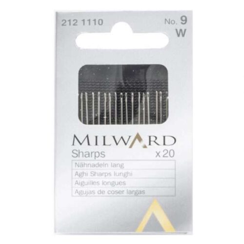 Aghi milward sharps cruna tonda n° 1-2-3-5-7-8-9-10-11-12