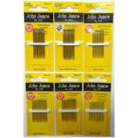 Aghi john james embroidery con cruna lunga n° 1-2-3-4-6-7-8-9-10