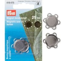 Chiusure magnetiche per borsetta  da cucire, argento o oro brunito mm 25 prym 416475