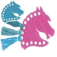 2 floss organiser, portafili in plastica (testa di cavallo)