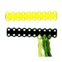 Floss organiser, righello portafili 20 fori, tombolo e disegni