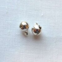 Campanellini mm 6,5 colore argento, 10 pezzi