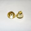 Campanellina mm 17 x 22 colore oro, 10 pezzi - immagine 2