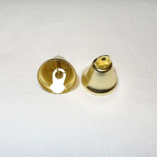 Campanellina mm 17 x 22 colore oro, 10 pezzi - immagine 2