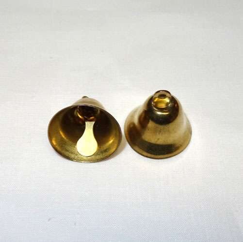 Campanellina mm 18 x 26 colore oro, 1 pezzo - immagine 2