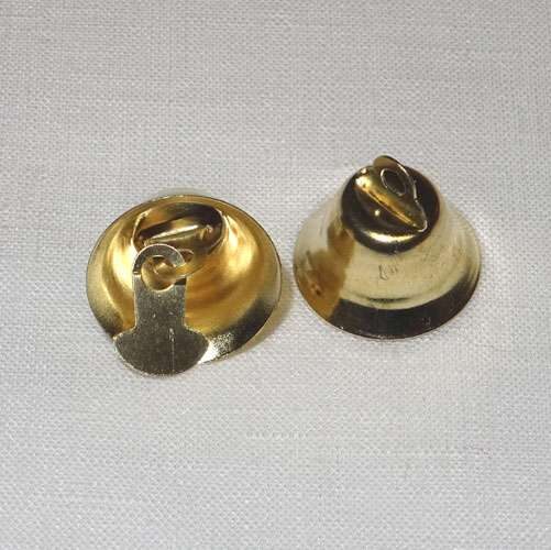Campanellina mm 10 x 15 colore oro, 15 pezzi - immagine 2