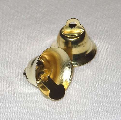 Campanellina mm 10 x 15 colore oro, 15 pezzi
